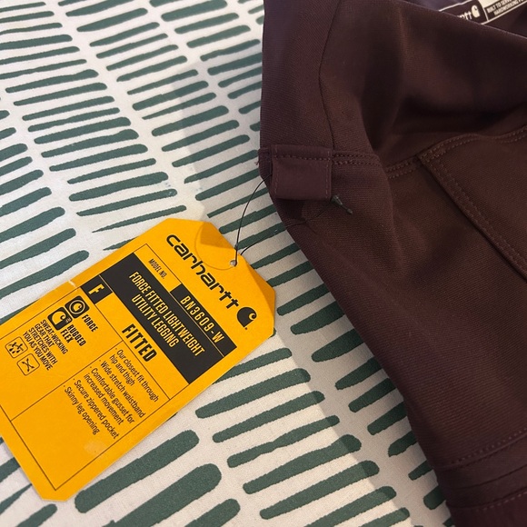 Carhartt Force Fitted Utility Leggings NWT  Lightweight Workwear Pants XS - Picture 7 of 9